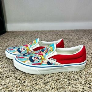 Vans Sailor Moon Shoes Men’s Size 7 Women’s Size 8.5 Classic Slip On Sneakers